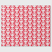 Vrede en goodwill Modern kerstcadeau Cadeaupapier (Vlak)