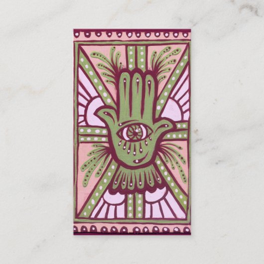 Vrede en inhoud visitekaartje (Voorkant)