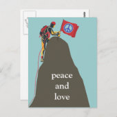 vrede en liefde briefkaart (Voorkant / Achterkant)