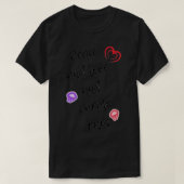 Vrede en liefde en paarse regen t-shirt (Design voorkant)