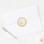 Vrede en Liefde Holiday Gift Label Stickers (Envelop)