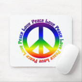 Vrede en liefde overal muismat (Met muis)