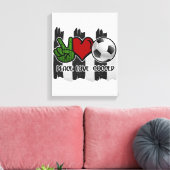 Vrede en liefde voor voetgangers canvas afdruk (Insitu (Woonkamer))