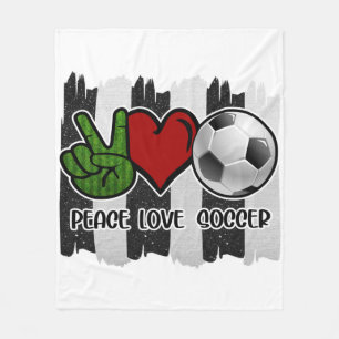 Vrede en liefde voor voetgangers fleece deken