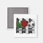 Vrede en liefde voor voetgangers magneet (Voorkant / Achterkant)