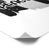 Vrede en liefde voor voetgangers poster (Hoek)