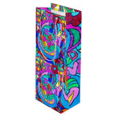 vrede en liefde wijn cadeautas (Voorkant Gekanteld)