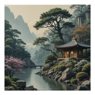 Vrede en natuur! 🌿Acrylwandkunst Perfect Poster