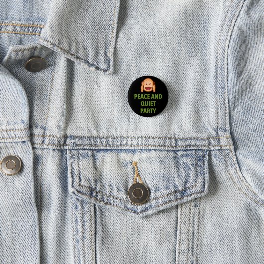 VREDE EN QUIET PARTIJ RONDE BUTTON 3,2 CM (In situ)