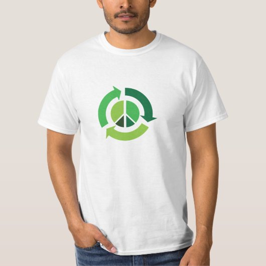 Vrede en Recyclen T-Shirt! T-shirt (Voorkant)