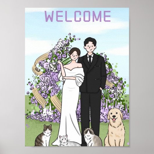 Vrede en Romance bruiloft Poster (Voorkant)