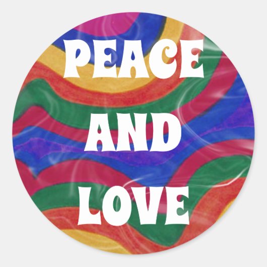 VREDE EN VERLIES RONDE STICKER (Voorkant)