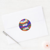 VREDE EN VERLIES RONDE STICKER (Envelop)