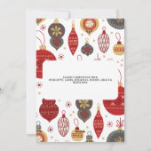 Vrede en Vreugde Foto Kerstmis Gepersonaliseerd Feestdagenkaart (Achterkant)