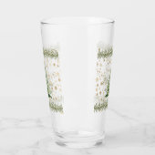 Vrede en vreugde groene kerstboom glas (Links)