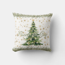 Vrede en vreugde groene kerstboom