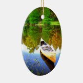 vrede en vreugde in kano keramisch ornament (Rechts)