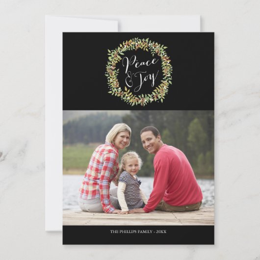 Vrede en vreugde - Kerstkaart (Voorkant)