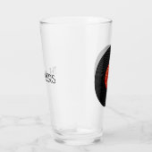 Vrede en vreugde vinyl record ontwerp glas (Rechts)