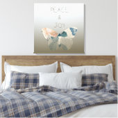 Vrede en Vreugde Vlinder Canvas Afdruk (Insitu (Slaapkamer))