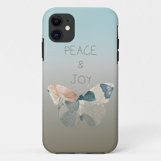 Vrede en Vreugde Vlinder Case-Mate iPhone Case (Achterkant)