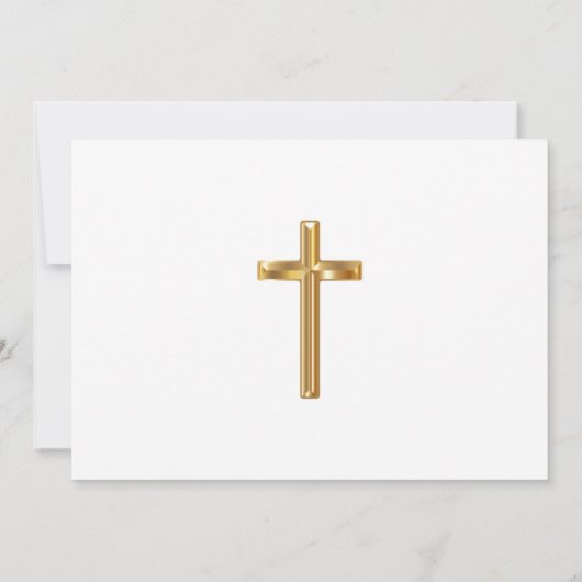 Vrede en vreugdevolle doop kaart (Achterkant)