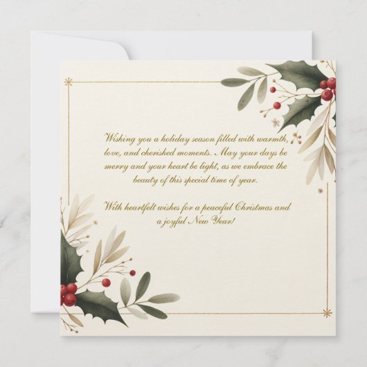 Vrede en vrolijk kerstfeest (Achterkant)