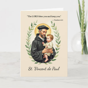 Vrede en zegeningen van God voor St. Vincentius a  Kaart