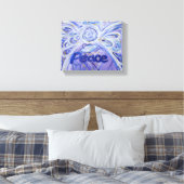 Vrede Engel Woord Kunst Verpakt Canvas Afdruk (Insitu (Slaapkamer))