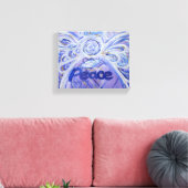Vrede Engel Woord Kunst Verpakt Canvas Afdruk (Insitu (Woonkamer))