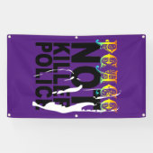 VREDE GEEN DOLERPOLITIE SPANDOEK (Horizontaal)