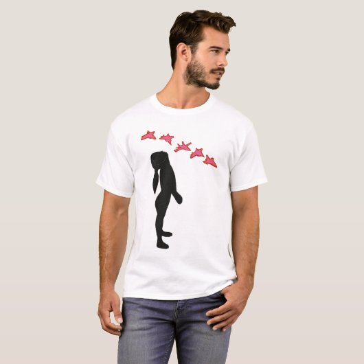 Vrede, Geen Oorlog meer Basic T-Shirt, Wit T-shirt (Voorkant volledig)