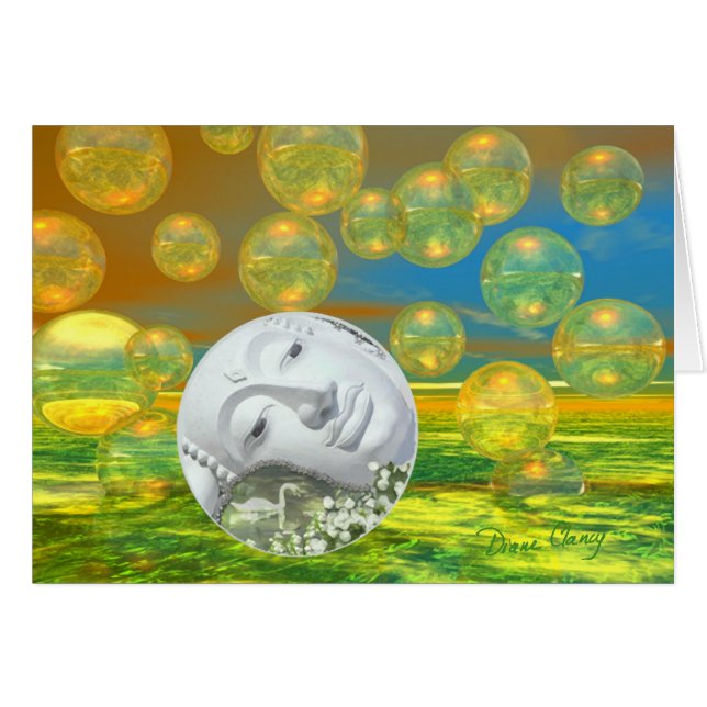 Vrede - Golden en Emerald Serenity (Voorkant Horizontaal)