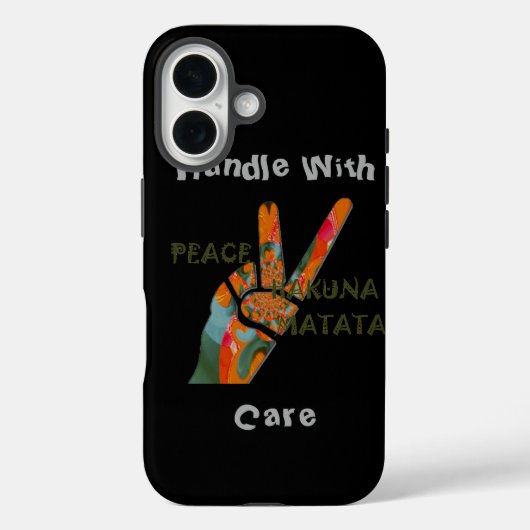 Vrede hand twee vingers teken Case-Mate iPhone case (Achterkant)