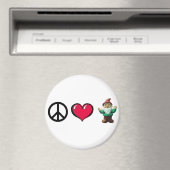 Vrede Hart Gnome Koelkast Magnet Magneet (Insitu (Vaatwasser))