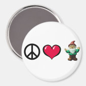 Vrede Hart Gnome Koelkast Magnet Magneet (Voorkant / Achterkant)