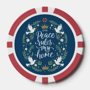 Vrede Heerst in Mijn Huis Poker Chips