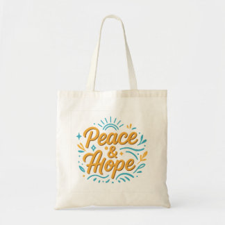 Vrede & Hoop Inspirerend modern ontwerp voor het d Tote Bag