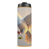 "Vrede houdt van kunstexpressie" Thermosbeker (Voorkant)