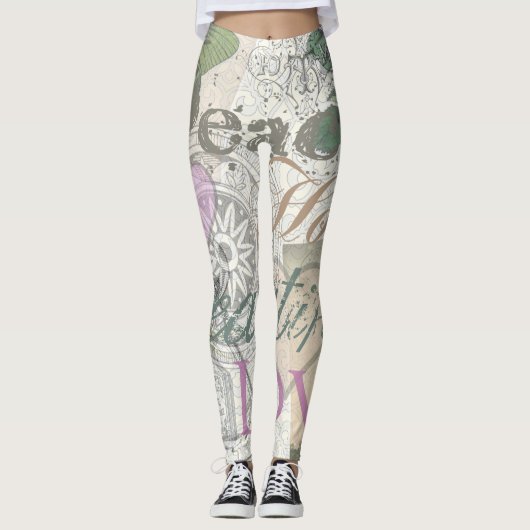  Vrede Huis Mooie Liefde Leggings (Voorkant)