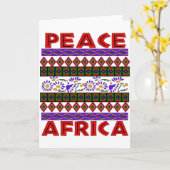 Vrede in Afrika Kaart (Gele Bloem)