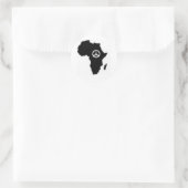 vrede in afrika ronde sticker (Tas)