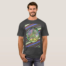 Vrede in alle talen van het woord vintage t-shirt