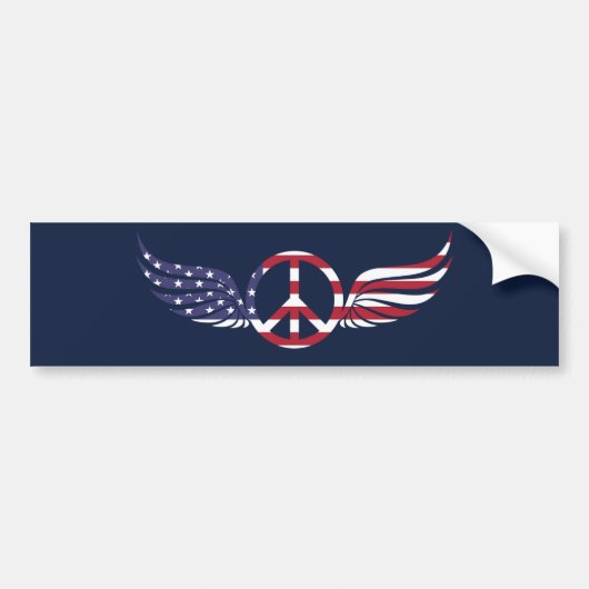 Vrede in Amerika Bumpersticker (Voorkant)