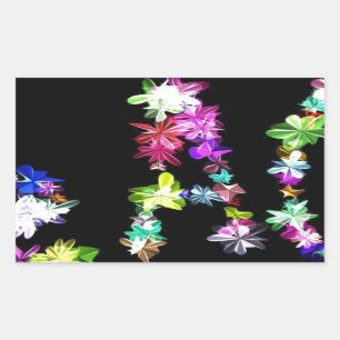 "VREDE" in bloemen Art Print Rechthoekige Sticker