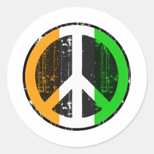 Vrede in Cote Divoire Ronde Sticker