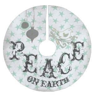 Vrede in de aardvakantieboom kerstboom rok