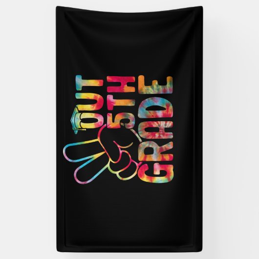 Vrede in de vijfde klas Afstuderen vorige schoolda Spandoek (Verticaal)