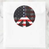 Vrede in de VS Ronde Sticker (Tas)