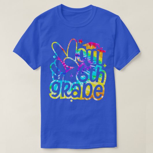 Vrede in de zesde klas Afstuderen op de laatste da T-shirt (Design voorkant)